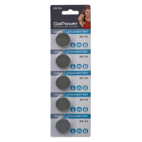 Элемент питания GoPower 00-00015604, CR2025 литиевый, 3В, 5шт