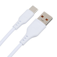Кабель GoPower 00-00018565, GP01T USB (m)-Type-C (m) 1.0м 2.4A, ПВХ, белый