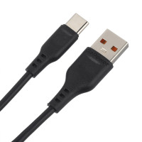 Кабель GoPower 00-00018566, GP01T USB (m)-Type-C (m) 1.0м 2.4A, ПВХ, черный