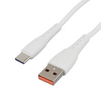 Кабель GoPower 00-00022801, GP07T USB (m)-Type-C (m) 1.0м 2.4A, силикон, белый