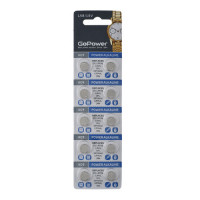 Элемент питания GoPower 00-00023155 Alkaline, G9/LR936/LR45/394A/194 1.5В, 10шт