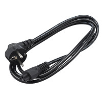 Кабель питания евровилка GoPower 00-00024056, CEE 7/7-IEC 320 C5 1.8м ПВХ, 0.75мм, черный