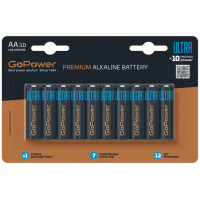 Элемент питания GoPower 00-00026395 Ultra, LR6 AA Alkaline 1.5В, 10шт