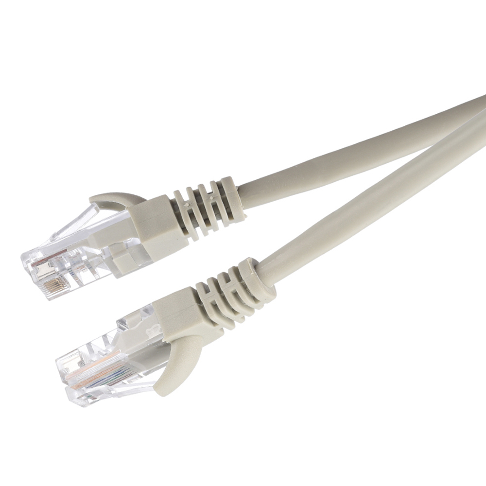 Патч-корд GoPower 00-00027473, RJ-45 (m)-RJ-45 (m) 2.0м кат.5е ПВХ 26AWG, серый, в пакете