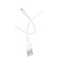 Кабель GoPower 00-00028368, GP21L USB (m)-Lightning (m) 2.4A силикон белый