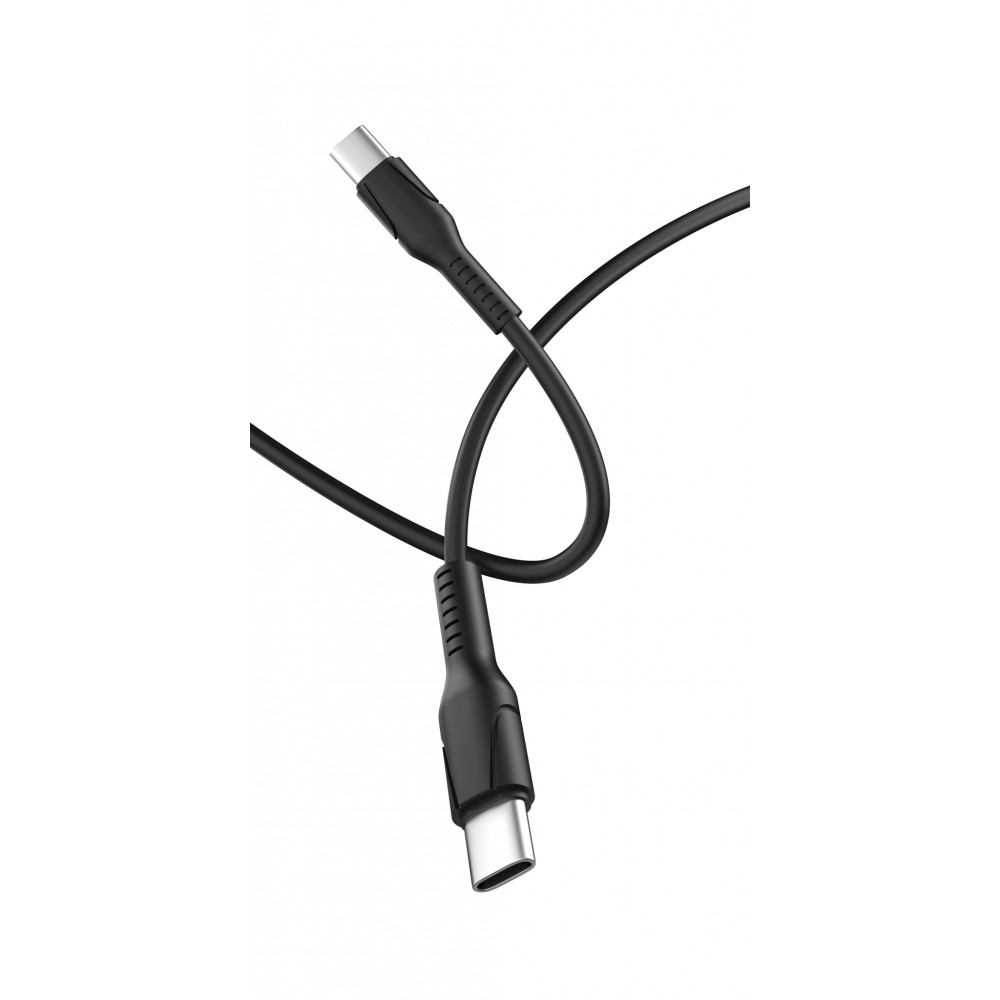 00-00028382 Кабель GP21TT Type-C (m)-Type-C (m) 3.0A 60W силикон черный, GoPower