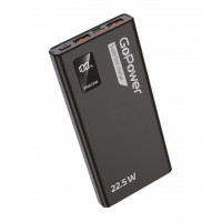 Внешний аккумулятор GoPower 00-00029660, PB03-20 20000mAh 3.0A 22.5W 2USB/Type-C черный