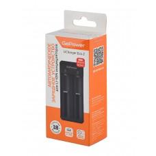 00-00031389 LiCharger Eco 2 Зарядное устройство для аккумуляторов Li-ion 2 слота, GoPower