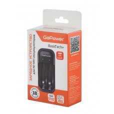 00-00031394 BasicPlus Зарядное устройство для аккумуляторов Ni-MH/Ni-Cd 2 слота с таймером, GoPower