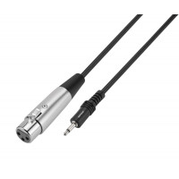 Кабель GoPower 00-00032070, AUX Jack 3.5мм (m)-XLR 3м ПВХ черный