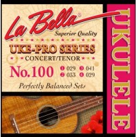 100 Uke-Pro Комплект струн для концертного/тенор укулеле, La Bella