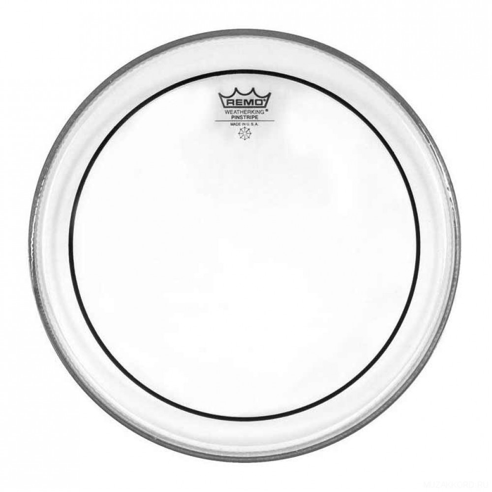 Пластик для барабана Remo PS-0313-00 Pinstripe Batter Clear 13"