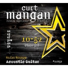 Curt Mangan 80/20 Bronze Set Plain Third 10-52