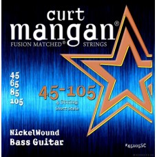 Curt Mangan Nickel Wound Bass Short Scale Set 45-105