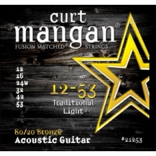 Curt Mangan 80/20 Bronze Traditional Light Set 12-53
