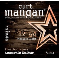 Curt Mangan Phosphor Bronze Medium Light Set 12-54