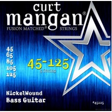 Curt Mangan Nickel Wound 5-String Bass Set 45-125