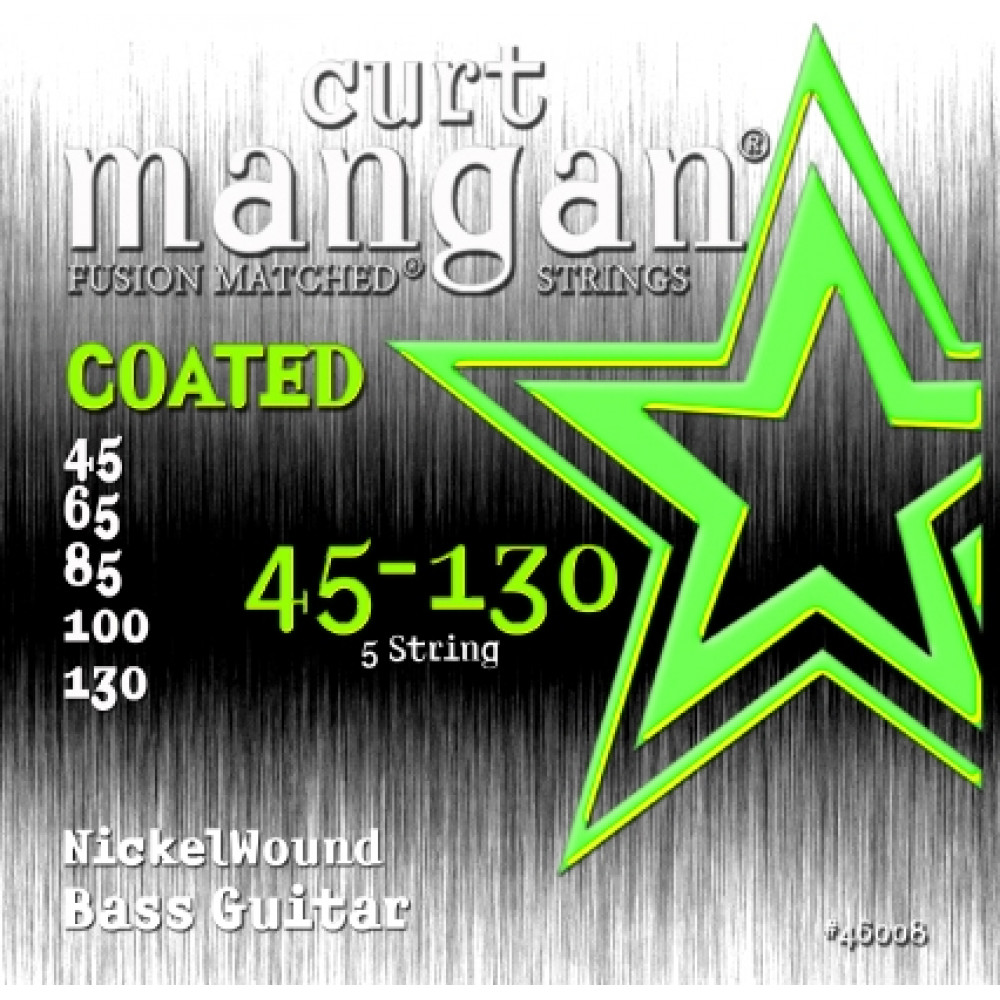 Струны для бас-гитары Curt Mangan Nickel Wound Bass 5-String Coated Set 45-130