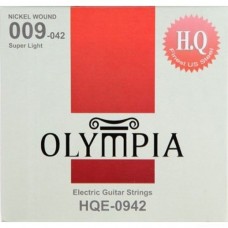 Olympia HQЕ-0942 Nickel Wound 09-42 струны для электрогитары, никель