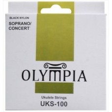 Olympia UKS 100 Soprano/Concert струны для укулеле/черный нейлон