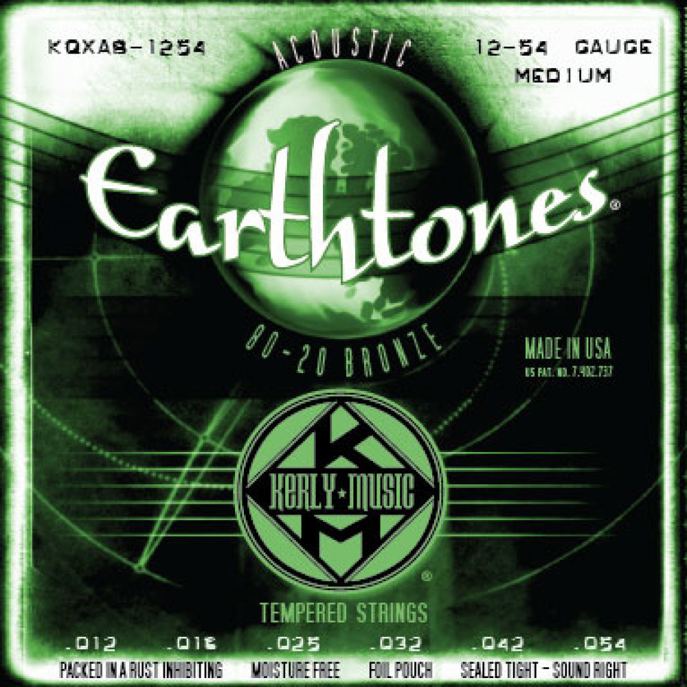 Kerly KQXAB-1254 Earthtones 80/20 Bronze Tempered струны для акустической гитары