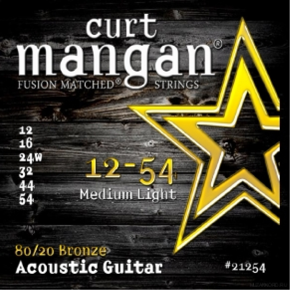 Струны для акустической гитары Curt Mangan 80/20 Bronze Medium Light Set 12-54