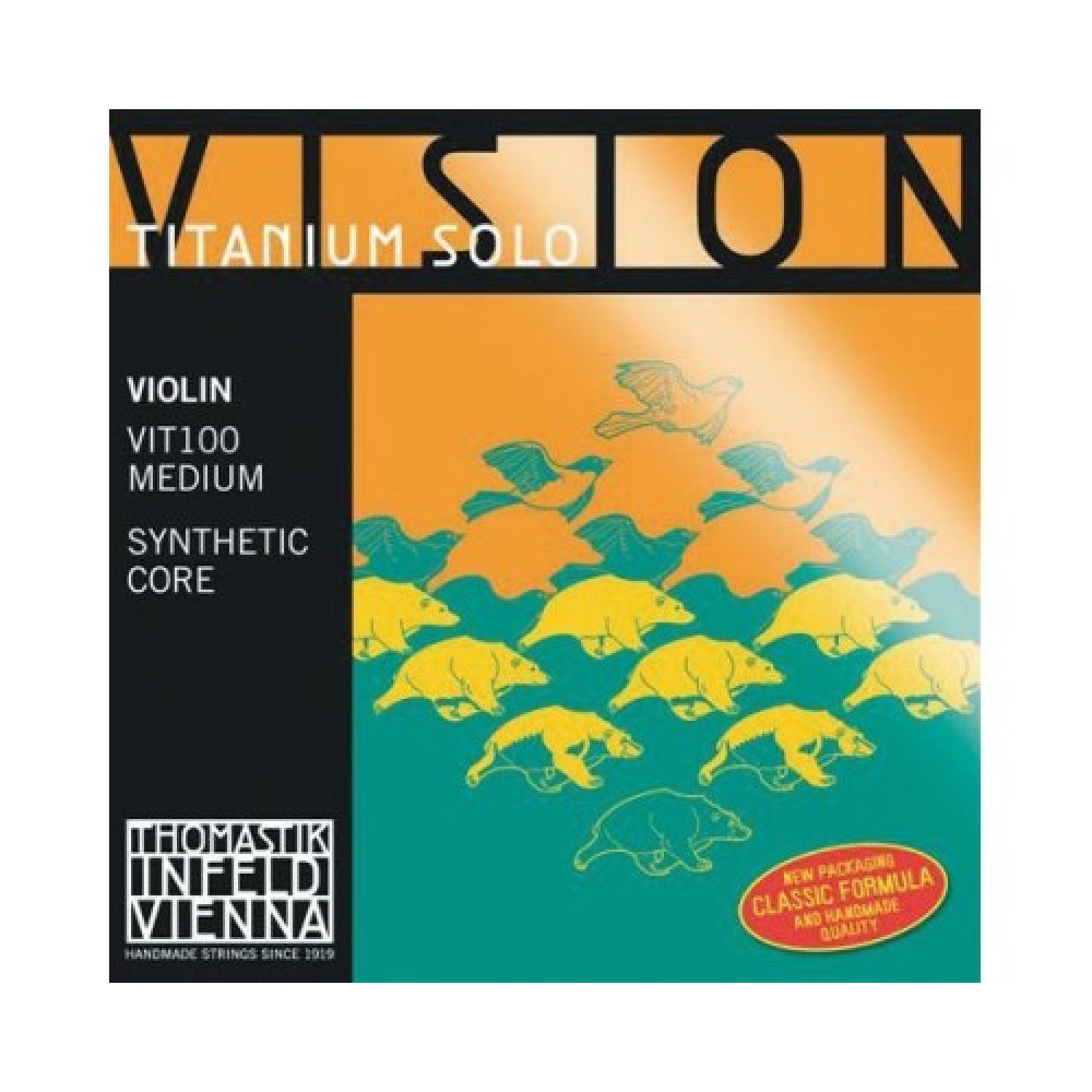 THOMASTIK Vision Titanum Solo VIT03 cтруна D для скрипки 4/4, среднее натяжение
