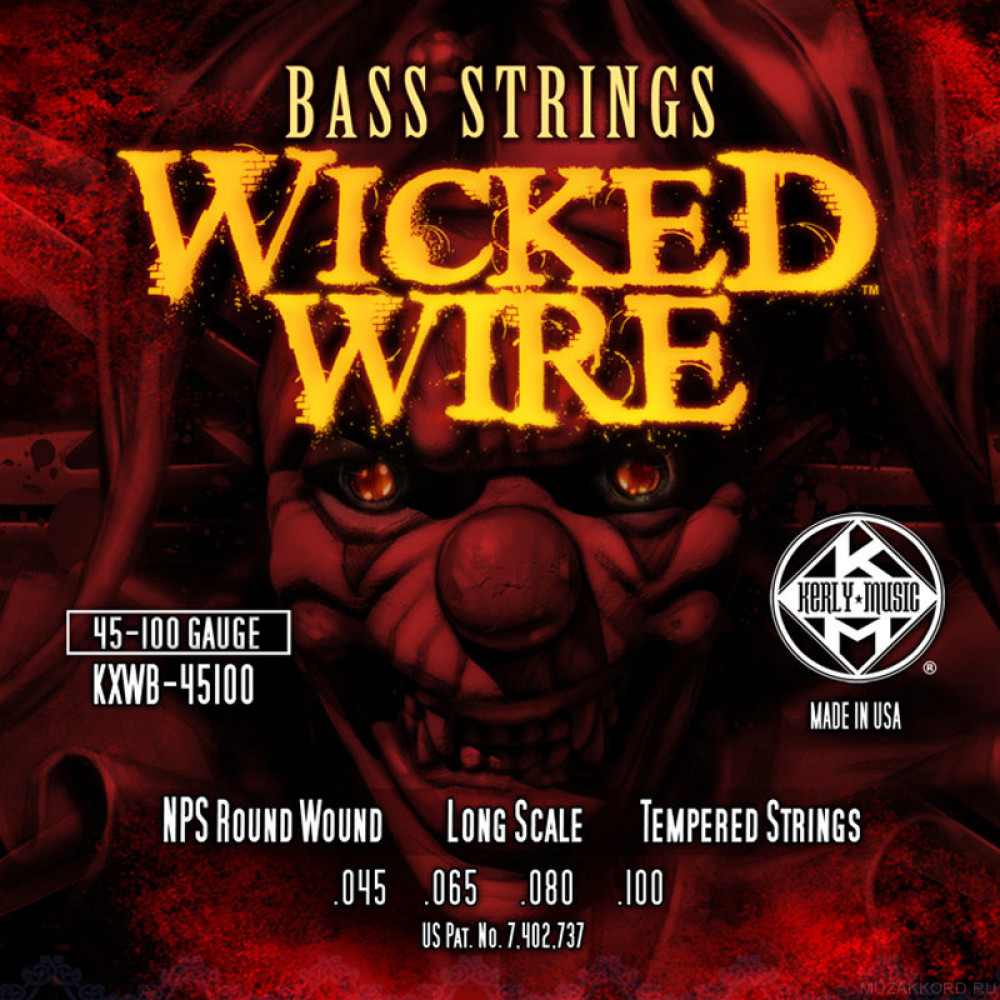 Kerly KXWB-45100 Wicked Wire Nickel Tempered струны для бас-гитары