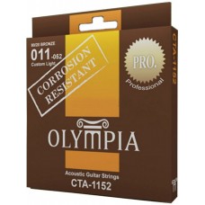 Olympia CTA1152 Coated 80/20 Bronze Wound 11-52 струны для акустической гитары, бронза