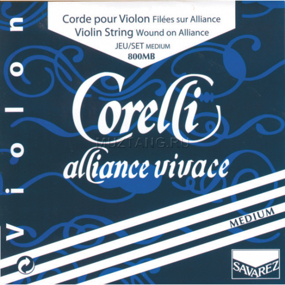 Струны для скрипки CORELLI 800MB Alliance Vivage Medium
