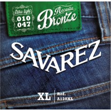 Струны для акустической гитары SAVAREZ A130XL Acoustic Bronze .010-.047