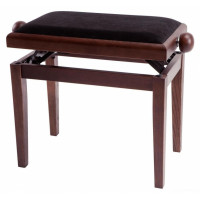 Банкетка фортепианная GEWA Deluxe Walnut Matt Black Cover