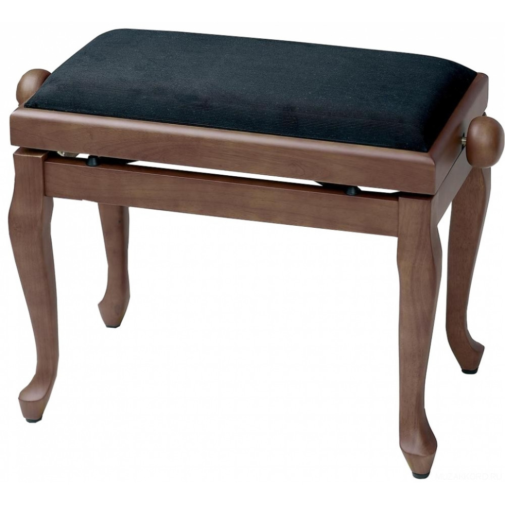 Банкетка фортепианная GEWA Deluxe Classic Walnut Matt Black Cover