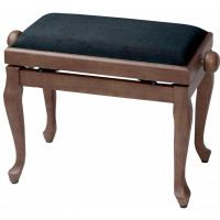 Банкетка фортепианная GEWA Deluxe Classic Walnut Matt Black Cover