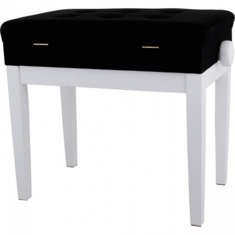 GEWA Piano bench Deluxe Compartment White matt банкетка для пианино