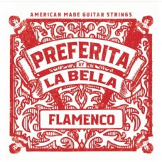 1P-F Preferita Flamenco Комплект струн для классической гитары, красный нейлон, La Bella
