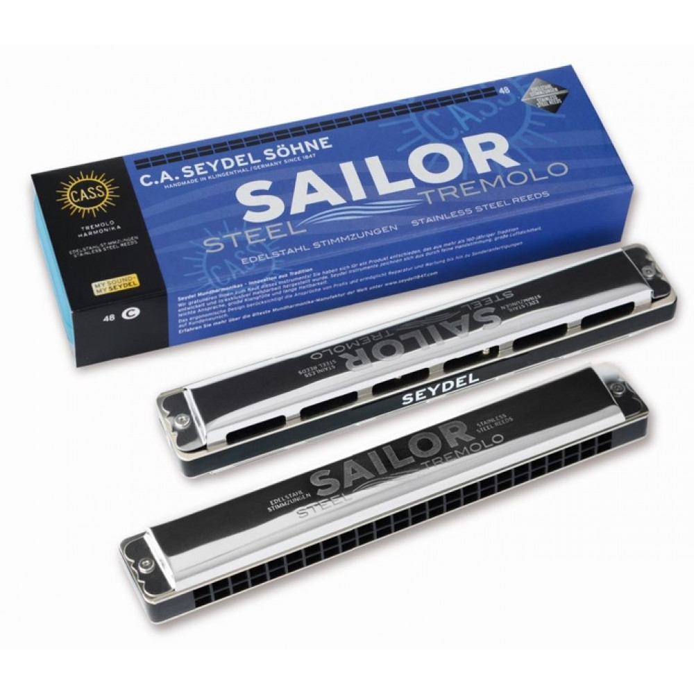 26480G Sailor Steel G Губная гармошка тремоло, Seydel Sohne