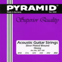 Комплект струн для акустической гитары Pyramid 307100 Silver Wound, 12-52