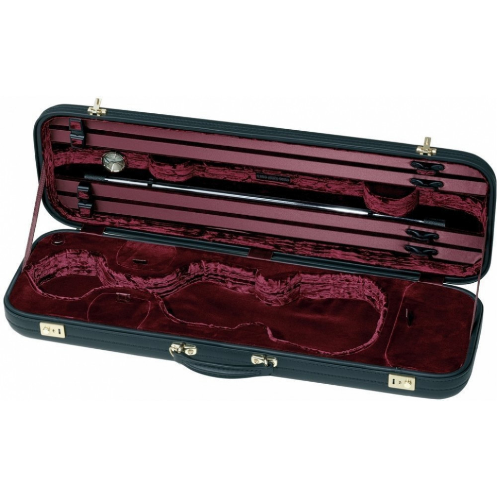GEWA JAEGER PRESTIGE Violin Case Plush Burgundy футляр для скрипки 4/4