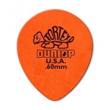 413R.60 Tortex Teardrop Медиаторы 72шт, капля, толщина 0,60мм, Dunlop