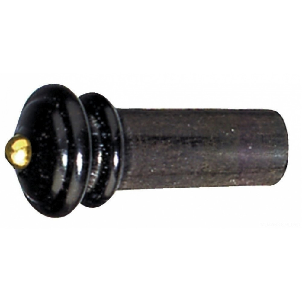 GEWA Violin End Pins Golden Ball 1/2-1/4 Ebony фиксатор для струнодержателя