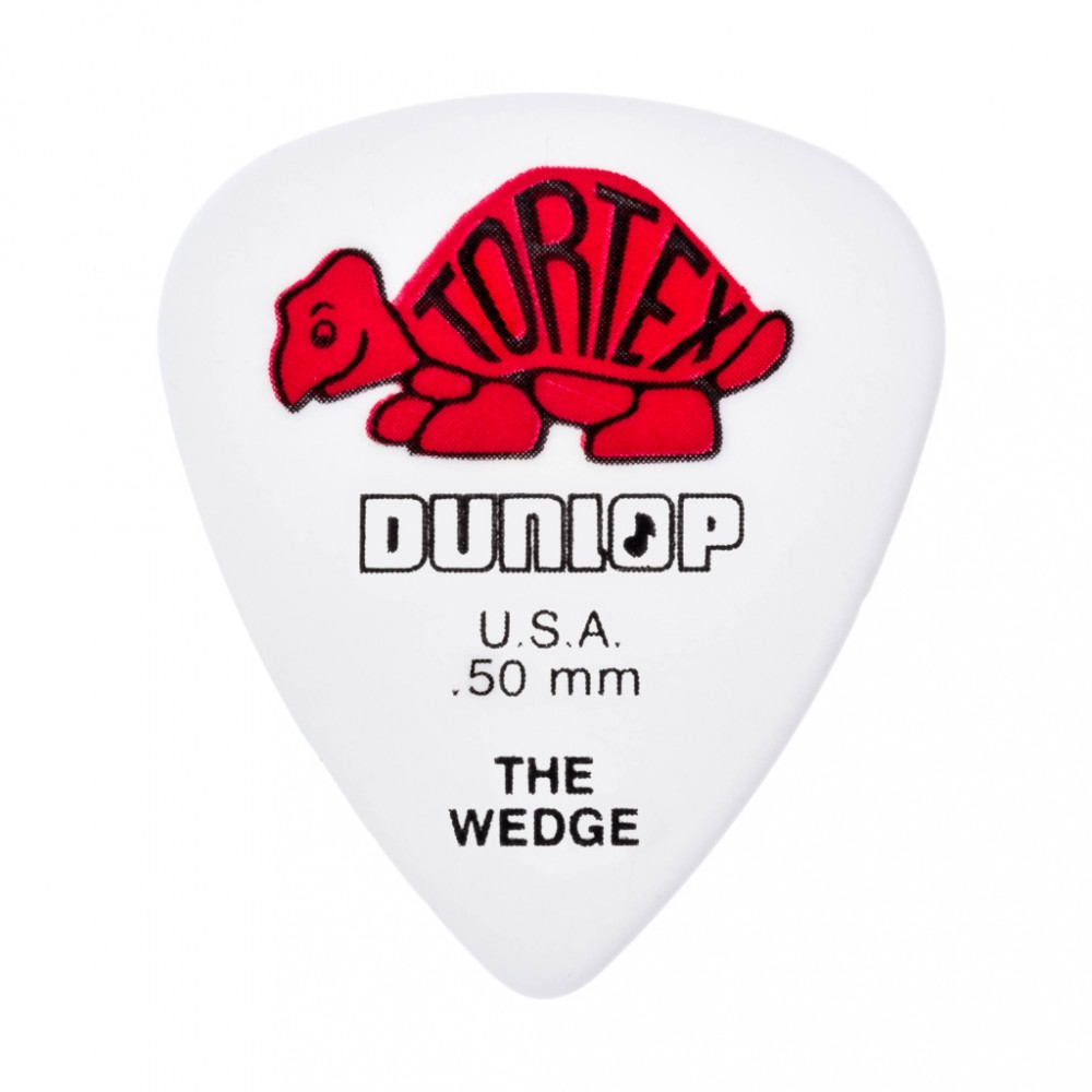 424P.50 Tortex Wedge Медиаторы 12шт, толщина 0,50мм, Dunlop