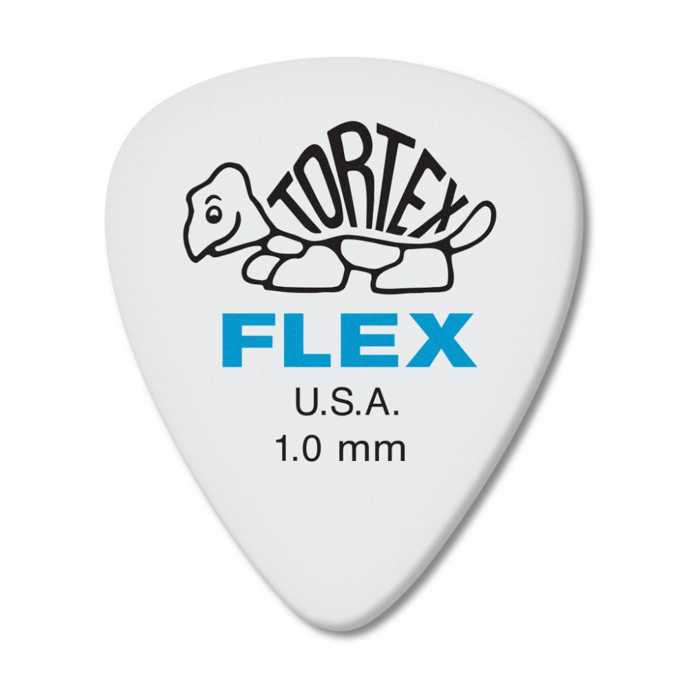 428P1.0 Tortex Flex Медиаторы, 12шт, толщина 1,00мм, Dunlop