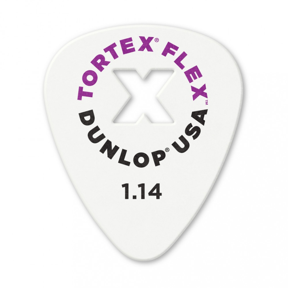 428XP1.14 Tortex Flex X Медиаторы, 12шт, толщина 1,14мм, Dunlop
