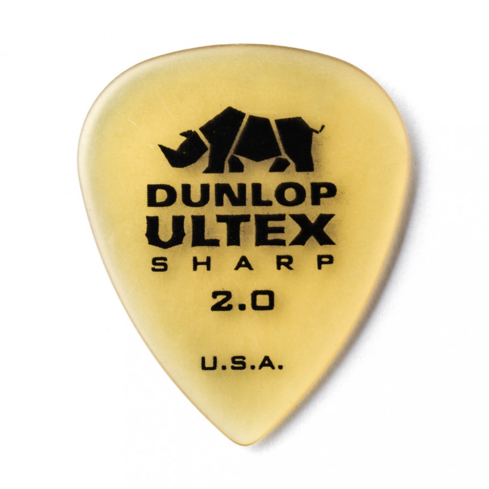 433P2.00 Ultex Sharp Медиаторы 6шт, толщина 2,00мм, Dunlop