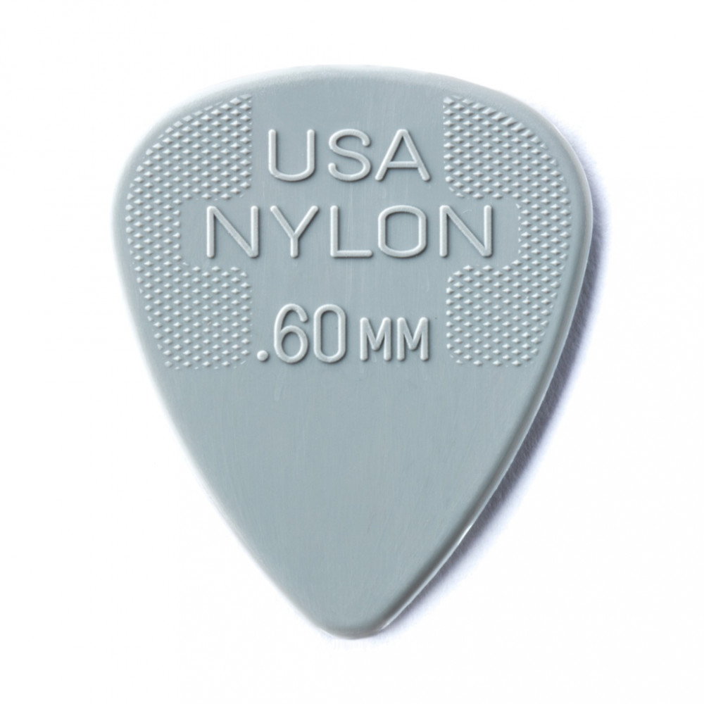 44P.60 Nylon Standard Медиаторы 12шт, толщина 0,60мм, Dunlop
