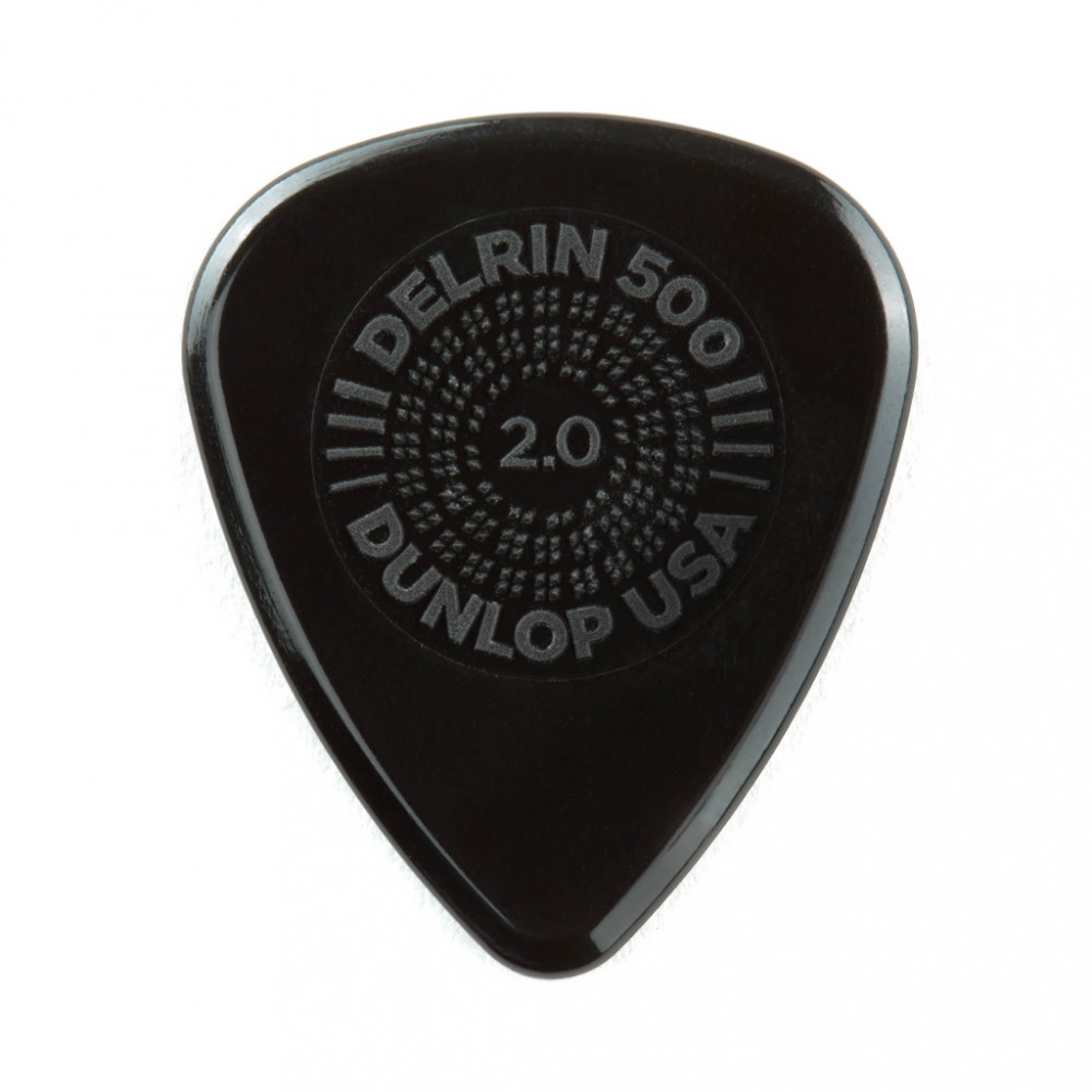 450P2.00 Prime Grip Delrin 500 Медиаторы 12шт, толщина 2,0мм, Dunlop