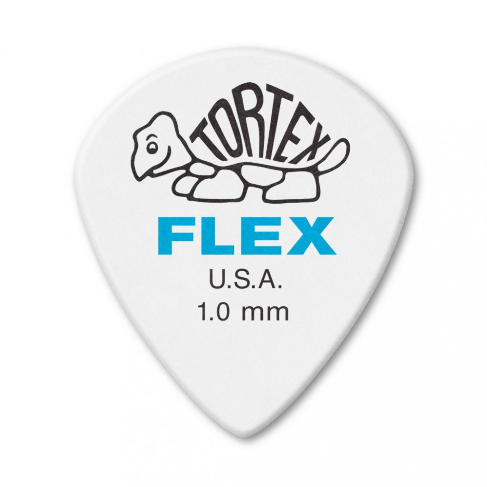 466P1.0 Tortex Flex Jazz III XL Медиаторы, 12шт, толщина 1.0мм, Dunlop