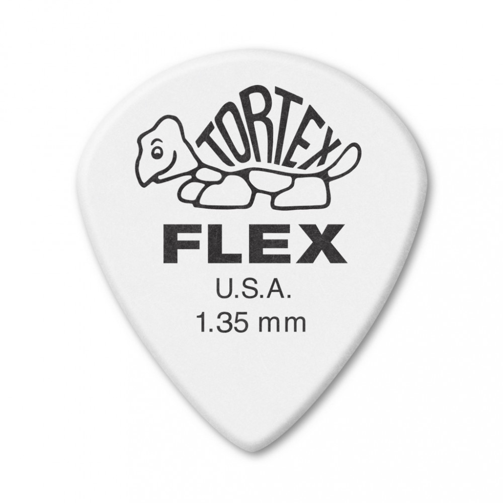 466P1.35 Tortex Flex Jazz III XL Медиаторы, 12шт, толщина 1.35мм, Dunlop