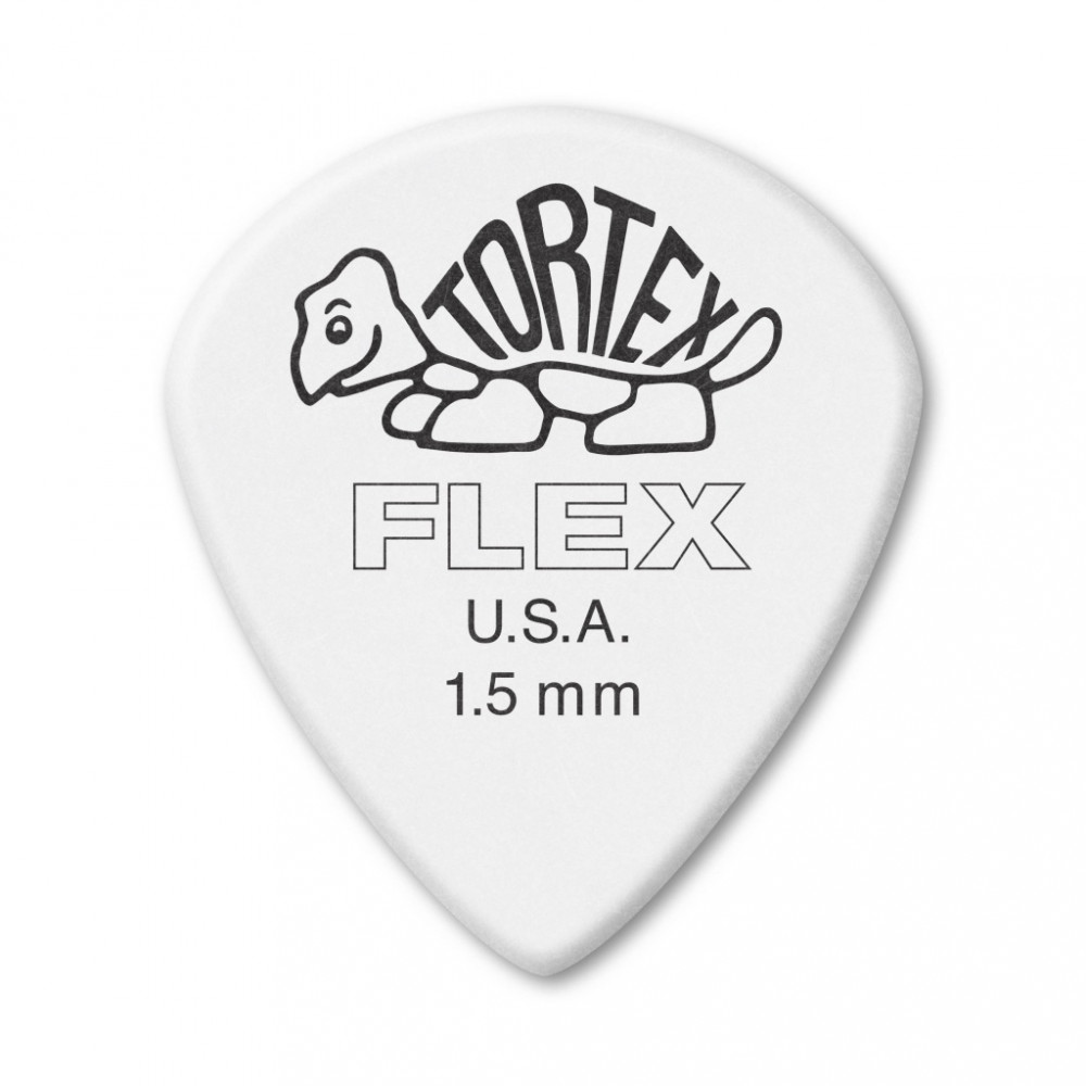 466P1.5 Tortex Flex Jazz III XL Медиаторы, 12шт, толщина 1.5мм, Dunlop